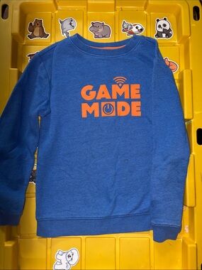 Game Mode Blue & Orange Kids Sweatshirt